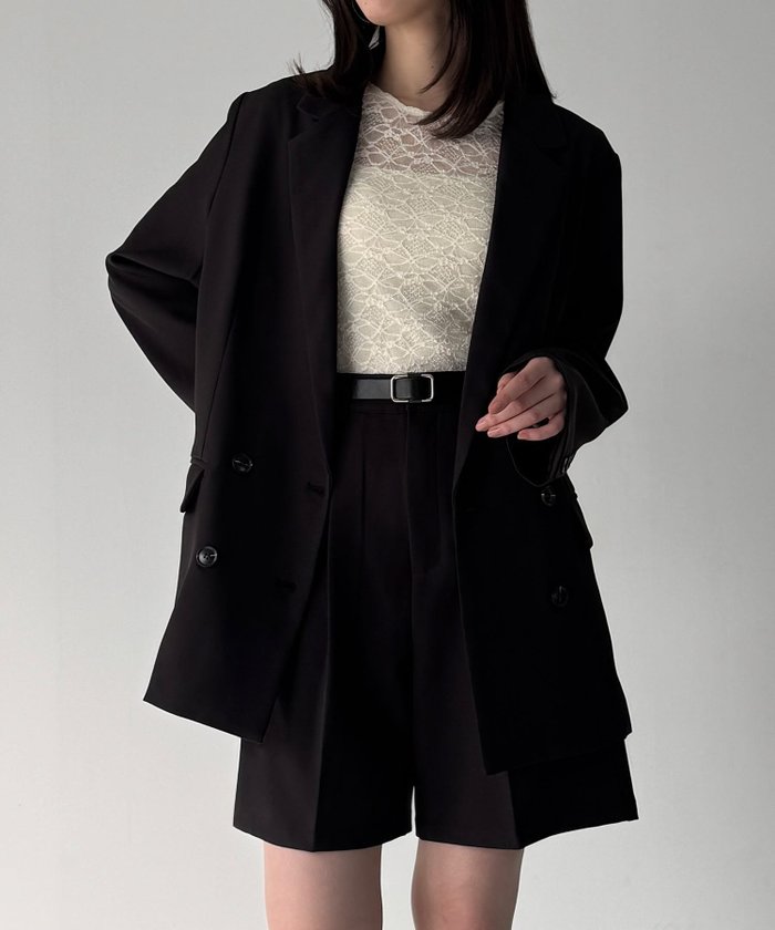 【ジュノア/JUNOAH】のバックリボンテーラードジャケット+ショートパンツSET インテリア・キッズ・メンズ・レディースファッション・服の通販 founy(ファニー) https://founy.com/ ファッション Fashion レディースファッション Fashion for Women アウター Coat / Outerwear Collection レディースジャケット・軽アウター Jackets テーラードジャケット / 通勤・きれいめスタイル Tailored Jackets & Blazers セットアップ Matching Sets レディースパンツ・ボトムス Pants & Trousers / Bottoms パンツ Pants & Trousers ショートパンツ・ハーフパンツ High-Waisted & Relaxed Shorts ショート Short, Short Length ジャケット Jacket, Outerwear |ID: prp329100004681186 ipo3291000000033810668