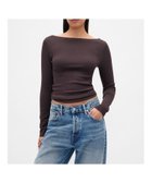 【ギャップ/GAP】のモダン ボートネックTシャツ TERRA_BROWN|ID: prp329100004681217 ipo3291000000034869304