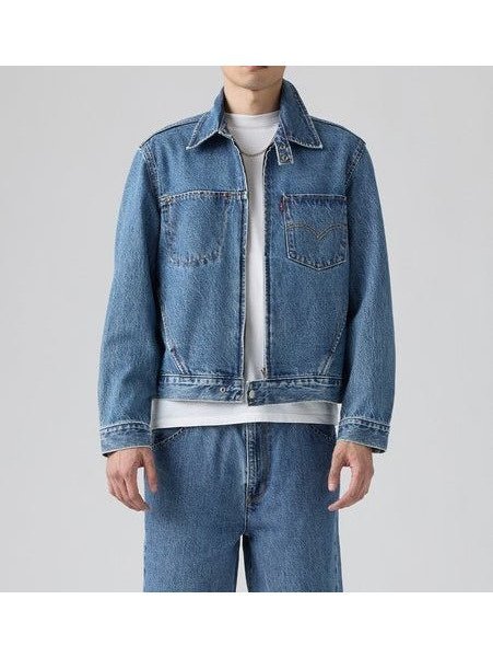 【リーバイス/Levis】のTWISTED トラッカージャケット ミディアムインディゴ 人気、トレンドファッション・服の通販 founy(ファニー) 　ファッション　Fashion　レディースファッション　Fashion for Women　アウター　Coat / Outerwear Collection　レディースジャケット・軽アウター　Jackets　クラシック　Classic, Timeless Style　シンプル　Simple, Minimal　デニム　Denim, Jeans Material　フィット　Fit, Slim Fit　リラックス　Relax, Relaxed Fit　 other-1|ID: prp329100004681231 ipo3291000000034007349