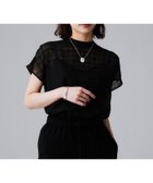 【アンタイトル/UNTITLED】の【シアー】チェックスタンドネックブラウス 人気、トレンドファッション・服の通販 founy(ファニー) ファッション Fashion レディースファッション Fashion for Women トップス・カットソー Cut & Sew Tops シャツ・ブラウス・オフィスカジュアル Elegant Blouses & Button-Ups おすすめ Recommended / Our Picks シアー Sheer, See-Through シンプル Simple, Minimal スタンド Stand Collar, Upright Stand スリーブ Sleeve, Long Sleeve / Short Sleeve チェック Check, Plaid, Tartan フレンチ French, French Style エレガント 上品 Elegant thumbnail ブラック|ID: prp329100004681253 ipo3291000000033811044