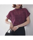 【アンタイトル/UNTITLED】の【シアー】チェックスタンドネックブラウス 人気、トレンドファッション・服の通販 founy(ファニー) ファッション Fashion レディースファッション Fashion for Women トップス・カットソー Cut & Sew Tops シャツ・ブラウス・オフィスカジュアル Elegant Blouses & Button-Ups おすすめ Recommended / Our Picks シアー Sheer, See-Through シンプル Simple, Minimal スタンド Stand Collar, Upright Stand スリーブ Sleeve, Long Sleeve / Short Sleeve チェック Check, Plaid, Tartan フレンチ French, French Style エレガント 上品 Elegant thumbnail ボルドー|ID: prp329100004681253 ipo3291000000033811046