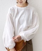 【シップス フォー ウィメン/SHIPS】の【WEB限定】 手洗い可能 シアー コンビ 裾 ドロスト プルオーバー 人気、トレンドファッション・服の通販 founy(ファニー) ファッション Fashion レディースファッション Fashion for Women トップス・カットソー Cut & Sew Tops カジュアルプルオーバー・ニットトップス Pullovers & Knit Tops / Casual Pullovers オーガンジー Organza Fabric カットソー Cut and Sewn Top コンビ Combo, Combination Style シアー Sheer, See-Through シフォン Chiffon, Lightweight Fabric フェミニン Feminine, Girly ポケット Pocket, Pocket Detail ワイド Wide, Wide Fit 2025年 2025 2025-2026秋冬・A/W Autumn/Winter 2025–26 AW25–26 thumbnail オフホワイト|ID: prp329100004681259 ipo3291000000034689768