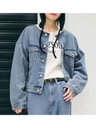 【コカ/COCA】のショートデニムジャケット 人気、トレンドファッション・服の通販 founy(ファニー) ファッション Fashion レディースファッション Fashion for Women アウター Coat / Outerwear Collection レディースジャケット・軽アウター Jackets デニムジャケット / カジュアルアウター Denim Jackets コンパクト Compact, Small Size ショート Short, Short Length ジャケット Jacket, Outerwear セットアップ Set-Up, Coordinated Outfit タンク Tank Top, Sleeveless Top デニム Denim, Jeans Material トレンド Trend, Trending Now フェミニン Feminine, Girly フロント Front, Front Design ポケット Pocket, Pocket Detail おすすめ Recommended / Our Picks thumbnail Blue|ID: prp329100004681312 ipo3291000000033811290