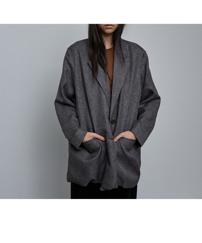 【ノミネ/NOMINE】の【ユニセックス】オーバーサイズ シャーク テーラードジャケット インテリア・キッズ・メンズ・レディースファッション・服の通販 founy(ファニー) https://founy.com/ ファッション Fashion レディースファッション Fashion for Women アウター Coat / Outerwear Collection レディースジャケット・軽アウター Jackets テーラードジャケット / 通勤・きれいめスタイル Tailored Jackets & Blazers おすすめ Recommended / Our Picks スリット Slit, Slit Detail バランス Balance, Style Balance ミックス Mix, Mixed Style メンズ Men's, Menswear エレガント 上品 Elegant 無地 Plain, Solid Color |ID: prp329100004681321 ipo3291000000033811335