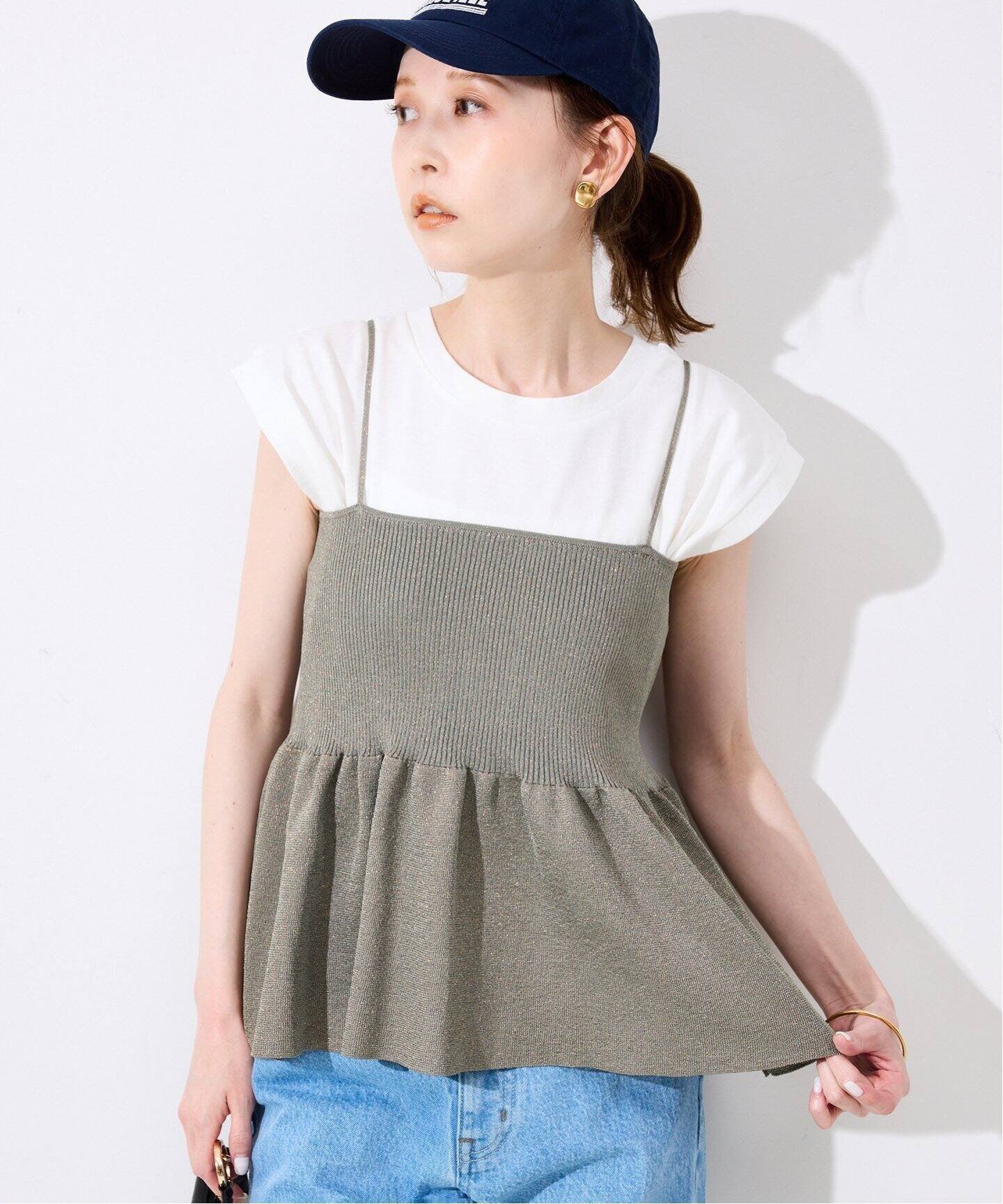 【スローブ イエナ/SLOBE IENA】の《追加》ファンタジアパールラメニットビスチェ インテリア・キッズ・メンズ・レディースファッション・服の通販 founy(ファニー) 　ファッション　Fashion　レディースファッション　Fashion for Women　トップス・カットソー　Cut & Sew Tops　ニット　Knit Tops & Sweaters　ビスチェ　Bustiers & Corset Tops / Layered Bustier Style　2025年　2025　2025-2026秋冬・A/W　Autumn/Winter 2025–26 AW25–26　グレー|ID: prp329100004681322 ipo3291000000033904173