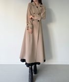 【ジュノア/JUNOAH】のmipiarl バックレースアップロングトレンチコート ベージュ|ID: prp329100004681393 ipo3291000000033811672