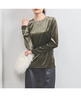 【ユナイテッドアローズ/UNITED ARROWS】のベロア ロングスリーブ カットソー 人気、トレンドファッション・服の通販 founy(ファニー) ファッション Fashion レディースファッション Fashion for Women トップス・カットソー Cut & Sew Tops カットソー・ベーシックTシャツ Cut-and-Sewn Tops / Stretch Tees & Basics ベロアトップス Velour Tops / Velvet-Look Items インナー Innerwear カットソー Cut and Sewn Top ジャケット Jacket, Outerwear スリーブ Sleeve, Long Sleeve / Short Sleeve デニム Denim, Jeans Material ベロア Velour, Soft Velvet ロング Long, Long-Length アウトレット Outlet / Clearance エレガント 上品 Elegant |ID:prp329100004681413