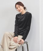 【ユナイテッドアローズ/UNITED ARROWS】のベロア ロングスリーブ カットソー 人気、トレンドファッション・服の通販 founy(ファニー) ファッション Fashion レディースファッション Fashion for Women トップス・カットソー Cut & Sew Tops カットソー・ベーシックTシャツ Cut-and-Sewn Tops / Stretch Tees & Basics ベロアトップス Velour Tops / Velvet-Look Items インナー Innerwear カットソー Cut and Sewn Top ジャケット Jacket, Outerwear スリーブ Sleeve, Long Sleeve / Short Sleeve デニム Denim, Jeans Material ベロア Velour, Soft Velvet ロング Long, Long-Length アウトレット Outlet / Clearance エレガント 上品 Elegant thumbnail BLACK|ID: prp329100004681413 ipo3291000000033986816