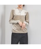 【ユナイテッドアローズ/UNITED ARROWS】のベロア ロングスリーブ カットソー 人気、トレンドファッション・服の通販 founy(ファニー) ファッション Fashion レディースファッション Fashion for Women トップス・カットソー Cut & Sew Tops カットソー・ベーシックTシャツ Cut-and-Sewn Tops / Stretch Tees & Basics ベロアトップス Velour Tops / Velvet-Look Items インナー Innerwear カットソー Cut and Sewn Top ジャケット Jacket, Outerwear スリーブ Sleeve, Long Sleeve / Short Sleeve デニム Denim, Jeans Material ベロア Velour, Soft Velvet ロング Long, Long-Length アウトレット Outlet / Clearance エレガント 上品 Elegant thumbnail BEIGE|ID: prp329100004681413 ipo3291000000033986819