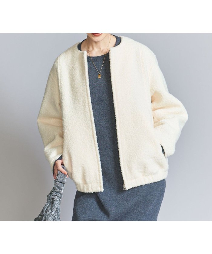 【ユナイテッドアローズ/UNITED ARROWS】のブークレー ジップブルゾン インテリア・キッズ・メンズ・レディースファッション・服の通販 founy(ファニー) https://founy.com/ ファッション Fashion レディースファッション Fashion for Women アウター Coat / Outerwear Collection ブルゾンジャケット・スポーティアウター Blouson Jackets 秋 Autumn スラックス Slacks, Dress Pants デニム Denim, Jeans Material ドット Polka Dot, Dot Pattern 定番 Standard, Basic Item フェミニン Feminine, Girly フォルム Silhouette, Form ブルゾン Blouson, Bomber Jacket マニッシュ Mannish, Boyish モコモコ Fuzzy, Fluffy ロング Long, Long-Length ワイド Wide, Wide Fit 冬 Winter / This Winter おすすめ Recommended / Our Picks |ID: prp329100004681422 ipo3291000000033811799