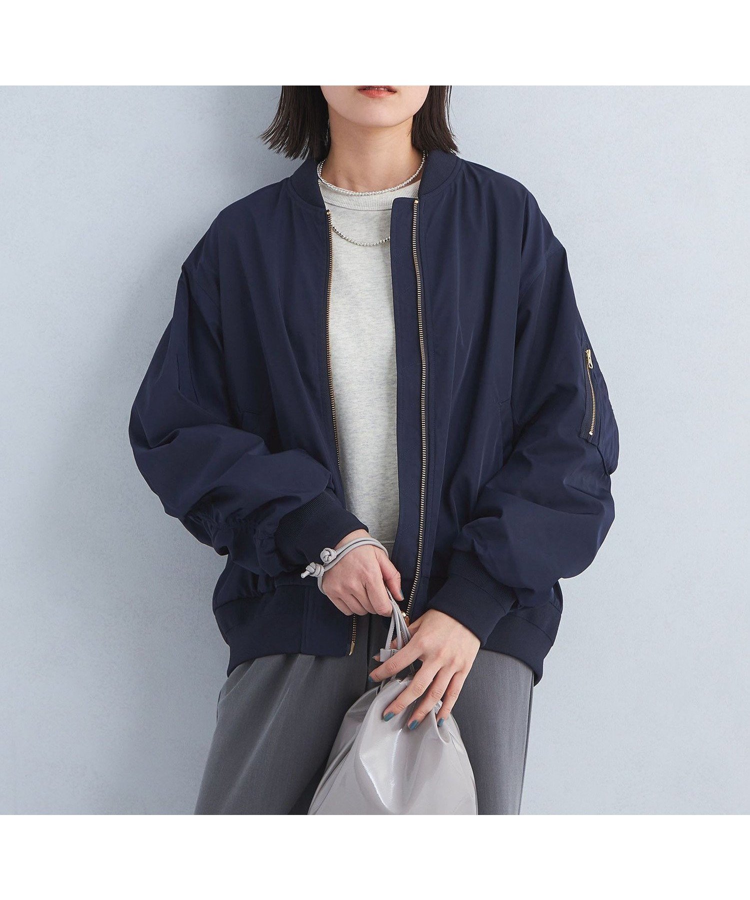 【ユナイテッドアローズ/UNITED ARROWS】のリバーシブル MA-1 -ウォッシャブル・撥水- インテリア・キッズ・メンズ・レディースファッション・服の通販 founy(ファニー) 　ファッション　Fashion　レディースファッション　Fashion for Women　アウター　Coat / Outerwear Collection　MA-1ジャケット　MA-1 Bomber Jackets / Flight Jackets　おすすめ　Recommended / Our Picks　ギャザー　Gathered, Ruffled　リバーシブル　Reversible, Two-Sided　春　Spring　NAVY|ID: prp329100004681435 ipo3291000000033892873