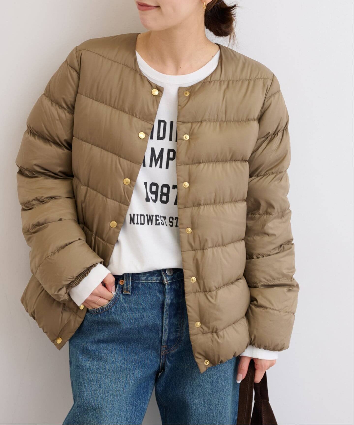 【ジャーナルスタンダード レリューム/JOURNAL STANDARD relume】の別注【TRADITIONAL WEATHERWEAR】 ARKLEY DOWN PA ダウンジャケット インテリア・キッズ・メンズ・レディースファッション・服の通販 founy(ファニー) 　ファッション　Fashion　レディースファッション　Fashion for Women　アウター　Coat / Outerwear Collection　レディースジャケット・軽アウター　Jackets　2025年　2025　2025-2026秋冬・A/W　Autumn/Winter 2025–26 AW25–26　コレクション　Collection, Seasonal Line　ショート　Short, Short Length　ジャケット　Jacket, Outerwear　ダウン　Down, Puffer　エレガント 上品　Elegant　別注　Limited Edition, Custom Order　ベージュ|ID: prp329100004681463 ipo3291000000034130173