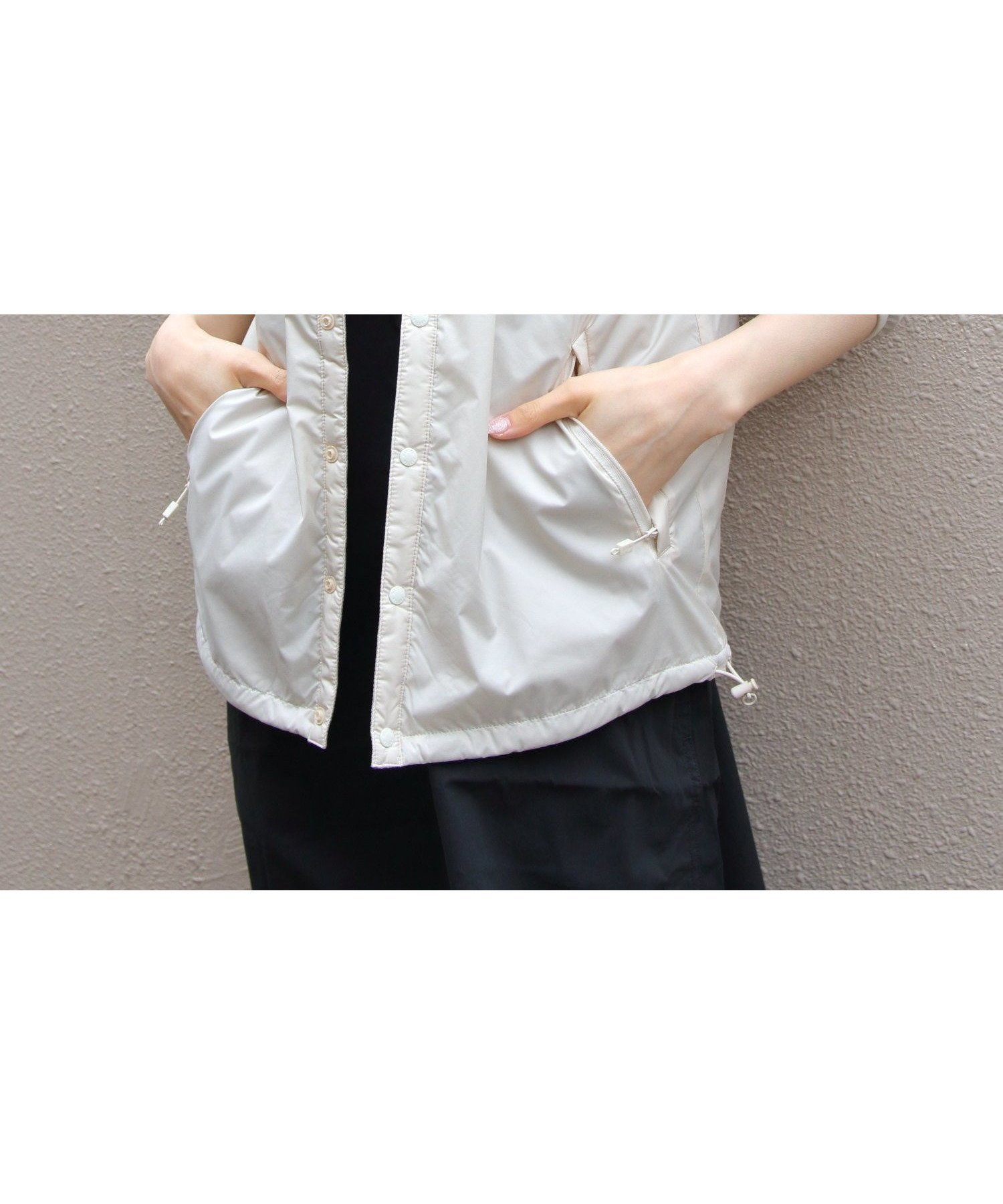 【ステップス/STEPS】のDANTON/WS INSULATION COLLARLESS JACKET A0632 インテリア・キッズ・メンズ・レディースファッション・服の通販 founy(ファニー) 　ファッション　Fashion　レディースファッション　Fashion for Women　アウター　Coat / Outerwear Collection　レディースジャケット・軽アウター　Jackets　アウトドア　Outdoor Clothing　インナー　Innerwear　巾着　Drawstring Bag, Kinchaku　軽量　Lightweight, Ultra Light　シンプル　Simple, Minimal　ジャケット　Jacket, Outerwear　ダウン　Down, Puffer　メンズ　Men's, Menswear　おすすめ　Recommended / Our Picks　IVORY|ID: prp329100004681511 ipo3291000000033812279