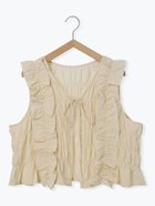 【サマンサモスモス/Samansa Mos2】のシャーリングフリルベスト 人気、トレンドファッション・服の通販 founy(ファニー) ファッション Fashion レディースファッション Fashion for Women アウター Coat / Outerwear Collection トップス・カットソー Cut & Sew Tops ベスト&ジレ / 重ね着スタイル Vests & Gilets おすすめ Recommended / Our Picks シャーリング Shirring, Ruched シンプル Simple, Minimal フリル Frill, Ruffle フロント Front, Front Design ベスト Vest, Waistcoat リボン Ribbon, Bow thumbnail キナリ|ID: prp329100004681520 ipo3291000000033812322