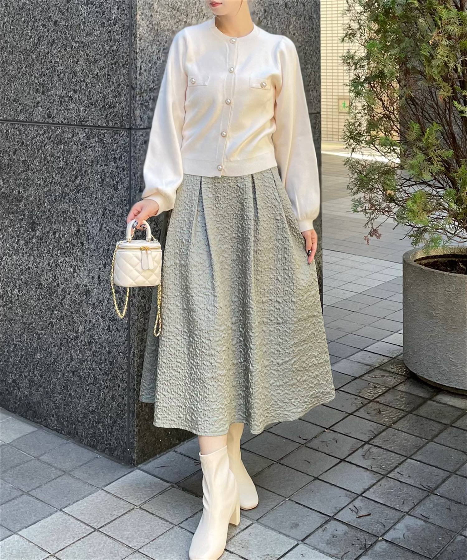 【クリア/clear】のブークレフレアスカート インテリア・キッズ・メンズ・レディースファッション・服の通販 founy(ファニー) 　ファッション　Fashion　レディースファッション　Fashion for Women　スカート　Skirts　Aライン・フレアスカート　A-Line & Flared Skirts　おすすめ　Recommended / Our Picks　シンプル　Simple, Minimal　ワンポイント　One Point, Statement Accent　BLGY|ID: prp329100004681541 ipo3291000000033812419