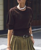 【プラージュ/Plage】のR IAM ハーフスリーブパフニット 人気、トレンドファッション・服の通販 founy(ファニー) ファッション Fashion レディースファッション Fashion for Women トップス・カットソー Cut & Sew Tops ニット Knit Tops & Sweaters コンパクト Compact, Small Size ジュエリー Jewelry, Accessories スリーブ Sleeve, Long Sleeve / Short Sleeve フィット Fit, Slim Fit エレガント 上品 Elegant thumbnail ブラウン|ID: prp329100004681575 ipo3291000000033812560