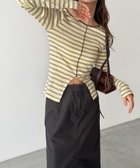 【キャナルジーン/CANAL JEAN】のMiller パネルリブスリットプルオーバー 人気、トレンドファッション・服の通販 founy(ファニー) ファッション Fashion レディースファッション Fashion for Women トップス・カットソー Cut & Sew Tops カジュアルプルオーバー・ニットトップス Pullovers & Knit Tops / Casual Pullovers おすすめ Recommended / Our Picks インナー Innerwear スラックス Slacks, Dress Pants スリット Slit, Slit Detail デニム Denim, Jeans Material ボトム Bottoms, Lower Wear thumbnail イエロー系ソノタ|ID: prp329100004681636 ipo3291000000033812823