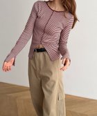 【キャナルジーン/CANAL JEAN】のMiller パネルリブスリットプルオーバー 人気、トレンドファッション・服の通販 founy(ファニー) ファッション Fashion レディースファッション Fashion for Women トップス・カットソー Cut & Sew Tops カジュアルプルオーバー・ニットトップス Pullovers & Knit Tops / Casual Pullovers おすすめ Recommended / Our Picks インナー Innerwear スラックス Slacks, Dress Pants スリット Slit, Slit Detail デニム Denim, Jeans Material ボトム Bottoms, Lower Wear thumbnail レッド系ソノタ|ID: prp329100004681636 ipo3291000000033812825