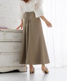 【ミスティ ウーマン/mysty woman】のレースアップマーメイドスカート 人気、トレンドファッション・服の通販 founy(ファニー) ファッション Fashion レディースファッション Fashion for Women スカート Skirts おすすめ Recommended / Our Picks フェミニン Feminine, Girly プリント Print, Printed Pattern マーメイド Mermaid, Fishtail Silhouette レース Lace, Lace Fabric エレガント 上品 Elegant 人気 Popular, Best Seller thumbnail ダークベージュ|ID: prp329100004681671 ipo3291000000033813000