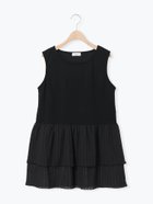 【サマンサモスモス/Samansa Mos2】の【接触冷感】裾ティアードノースリーブカットソー 人気、トレンドファッション・服の通販 founy(ファニー) ファッション Fashion レディースファッション Fashion for Women トップス・カットソー Cut & Sew Tops キャミソール&ノースリーブ Camisoles & Sleeveless Tops カットソー・ベーシックTシャツ Cut-and-Sewn Tops / Stretch Tees & Basics おすすめ Recommended / Our Picks コンパクト Compact, Small Size フリル Frill, Ruffle thumbnail ブラック|ID: prp329100004681681 ipo3291000000033813046