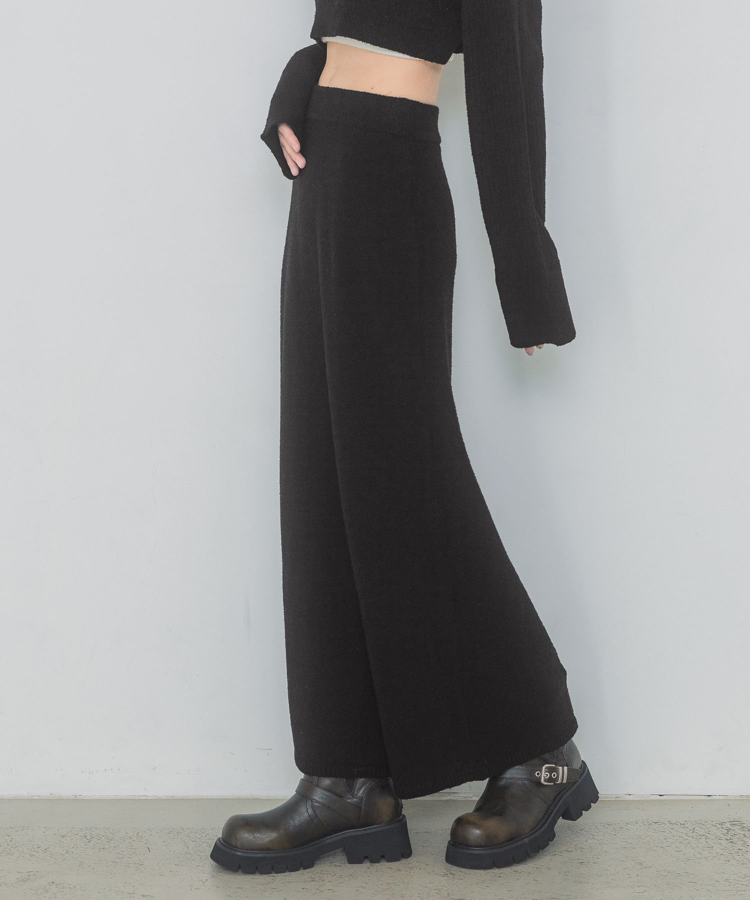【ジーナシス/JEANASiS】のブークレニットナロースカート 人気、トレンドファッション・服の通販 founy(ファニー) 　ファッション　Fashion　レディースファッション　Fashion for Women　スカート　Skirts　シンプル　Simple, Minimal　スタイリッシュ　Stylish, Fashionable　スリット　Slit, Slit Detail　セットアップ　Set-Up, Coordinated Outfit　ロング　Long, Long-Length　 other-1|ID: prp329100004681686 ipo3291000000033813062