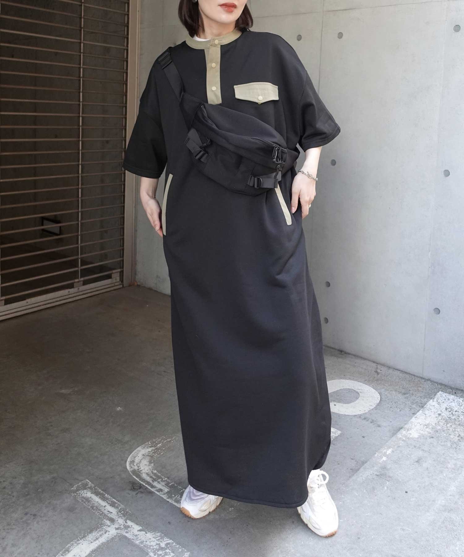 【コーナーズ/CORNERS】のスウェットヘンリーネックワンピース 人気、トレンドファッション・服の通販 founy(ファニー) 　ファッション　Fashion　レディースファッション　Fashion for Women　ワンピース　Dresses　おすすめ　Recommended / Our Picks　アウトドア　Outdoor Clothing　シンプル　Simple, Minimal　 other-1|ID: prp329100004681716 ipo3291000000033813191
