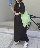 【コーナーズ/CORNERS】のスウェットヘンリーネックワンピース ブラック|ID: prp329100004681716 ipo3291000000033813196