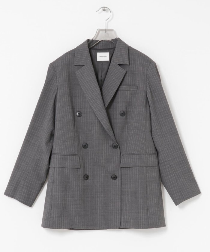【アーバンリサーチ/URBAN RESEARCH】のウールブレンドテーラードジャケット インテリア・キッズ・メンズ・レディースファッション・服の通販 founy(ファニー) https://founy.com/ ファッション Fashion レディースファッション Fashion for Women アウター Coat / Outerwear Collection レディースジャケット・軽アウター Jackets テーラードジャケット / 通勤・きれいめスタイル Tailored Jackets & Blazers 2025年 2025 2025-2026秋冬・A/W Autumn/Winter 2025–26 AW25–26 冬 Winter / This Winter おすすめ Recommended / Our Picks キュプラ Cupro, Eco Fabric ストール Stole, Wrap セットアップ Set-Up, Coordinated Outfit ダブル Double, Double-Breasted ブラウジング Blouson Silhouette, Cinched Waist ブローチ Brooch, Pin Brooch エレガント 上品 Elegant A/W・秋冬 Autumn/Winter |ID: prp329100004681762 ipo3291000000033813379