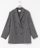 【アーバンリサーチ/URBAN RESEARCH】のウールブレンドテーラードジャケット 人気、トレンドファッション・服の通販 founy(ファニー) ファッション Fashion レディースファッション Fashion for Women アウター Coat / Outerwear Collection レディースジャケット・軽アウター Jackets テーラードジャケット / 通勤・きれいめスタイル Tailored Jackets & Blazers 2025年 2025 2025-2026秋冬・A/W Autumn/Winter 2025–26 AW25–26 冬 Winter / This Winter おすすめ Recommended / Our Picks キュプラ Cupro, Eco Fabric ストール Stole, Wrap セットアップ Set-Up, Coordinated Outfit ダブル Double, Double-Breasted ブラウジング Blouson Silhouette, Cinched Waist ブローチ Brooch, Pin Brooch エレガント 上品 Elegant A/W・秋冬 Autumn/Winter thumbnail GRY STRIPE|ID: prp329100004681762 ipo3291000000033813381