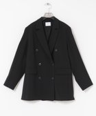 【アーバンリサーチ/URBAN RESEARCH】のウールブレンドテーラードジャケット 人気、トレンドファッション・服の通販 founy(ファニー) ファッション Fashion レディースファッション Fashion for Women アウター Coat / Outerwear Collection レディースジャケット・軽アウター Jackets テーラードジャケット / 通勤・きれいめスタイル Tailored Jackets & Blazers 2025年 2025 2025-2026秋冬・A/W Autumn/Winter 2025–26 AW25–26 冬 Winter / This Winter おすすめ Recommended / Our Picks キュプラ Cupro, Eco Fabric ストール Stole, Wrap セットアップ Set-Up, Coordinated Outfit ダブル Double, Double-Breasted ブラウジング Blouson Silhouette, Cinched Waist ブローチ Brooch, Pin Brooch エレガント 上品 Elegant A/W・秋冬 Autumn/Winter thumbnail BLACK|ID: prp329100004681762 ipo3291000000033813382