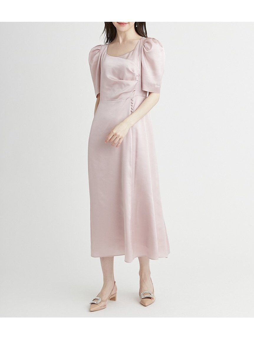 【セルフォード/CELFORD】のカシュクール風ナローサテンワンピース インテリア・キッズ・メンズ・レディースファッション・服の通販 founy(ファニー) 　ファッション　Fashion　レディースファッション　Fashion for Women　ワンピース　Dresses　カシュクール　Wrap Design　ギャザー　Gathered, Ruffled　サテン　Satin, Glossy Fabric　ドレープ　Drape, Draping Fabric　ロング　Long, Long-Length　PBEG[036]|ID: prp329100004681765 ipo3291000000033813392