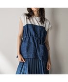 【メイソングレイ/MAYSON GREY】の【WEB限定】異素材ドッキングドロストプルオーバー≪洗濯機で洗える≫ 人気、トレンドファッション・服の通販 founy(ファニー) ファッション Fashion レディースファッション Fashion for Women トップス・カットソー Cut & Sew Tops カジュアルプルオーバー・ニットトップス Pullovers & Knit Tops / Casual Pullovers ドッキング Docking, Mixed Material ビスチェ Bustier, Corset Top 洗える Machine Washable thumbnail ネイビー|ID: prp329100004681780 ipo3291000000033813460
