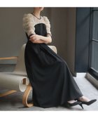 【ガール/GIRL】のオーガンジー切り替えフレアロング丈 結婚式 ワンピース パーティードレス BKBE|ID: prp329100004681781 ipo3291000000033813464