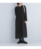 【ユナイテッドアローズ/UNITED ARROWS】のシャーリング ワンピース BLACK|ID: prp329100004681800 ipo3291000000033813548