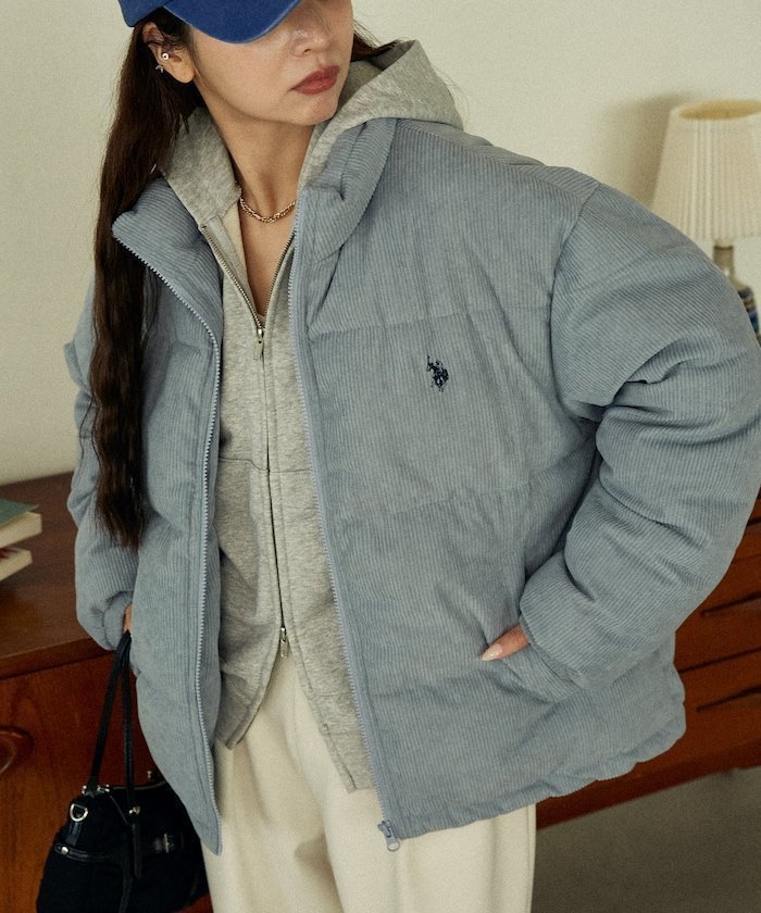 【フリークスストア/FREAK'S STORE】のコーデュロイ 中綿 ジャケット 限定展開 25AW インテリア・キッズ・メンズ・レディースファッション・服の通販 founy(ファニー) 　ファッション　Fashion　レディースファッション　Fashion for Women　アウター　Coat / Outerwear Collection　レディースジャケット・軽アウター　Jackets　2025年　2025　2025-2026秋冬・A/W　Autumn/Winter 2025–26 AW25–26　冬　Winter / This Winter　コーデュロイ　Corduroy, Cord Fabric　ジャケット　Jacket, Outerwear　スペシャル　Special, Limited Edition　ミドル　Middle Length, Mid Height　ワンポイント　One Point, Statement Accent　A/W・秋冬　Autumn/Winter　軽量　Lightweight, Ultra Light　サックスブルー|ID: prp329100004681826 ipo3291000000034403502