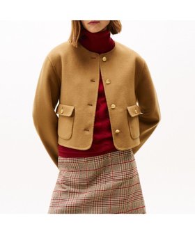 【トミーヒルフィガー/TOMMY HILFIGER】のウールブレンドレギュラーレディジャケット 人気、トレンドファッション・服の通販 founy(ファニー) ファッション Fashion レディースファッション Fashion for Women アウター Coat / Outerwear Collection レディースジャケット・軽アウター Jackets アメリカン American Style クラシック Classic, Timeless Style ゴルフ Golf ショート Short, Short Length シンプル Simple, Minimal ジャケット Jacket, Outerwear ジーンズ Jeans, Denim Pants デニム Denim, Jeans Material フラップ Flap, Flap Pocket ポケット Pocket, Pocket Detail メルトン Melton, Heavy Wool モダン Modern, Contemporary 人気 Popular, Best Seller |ID:prp329100004681881