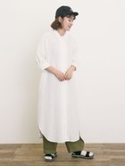 【サマンサモスモス/Samansa Mos2】の◎柄アソートシャツワンピース オフホワイト|ID: prp329100004681926 ipo3291000000033814231