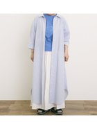 【サマンサモスモス/Samansa Mos2】の◎柄アソートシャツワンピース ブルー|ID: prp329100004681926 ipo3291000000033814234