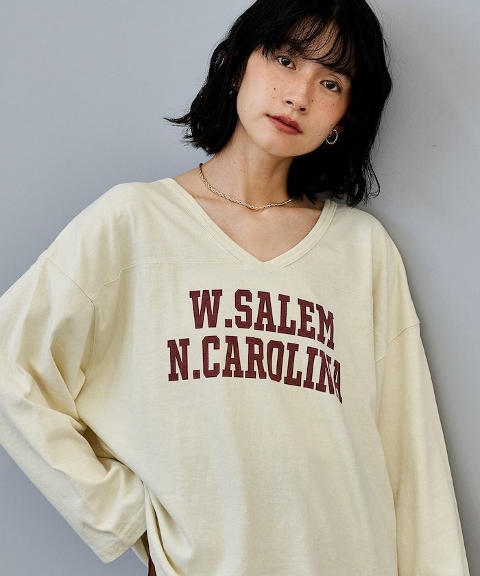 【フリークスストア/FREAK'S STORE】のヴィンテージライク 2way フットボールロンT 25AW 人気、トレンドファッション・服の通販 founy(ファニー) 　ファッション　Fashion　レディースファッション　Fashion for Women　トップス・カットソー　Cut & Sew Tops　ロングTシャツ・Tシャツ　Longline T-Shirts & Tees　2025年　2025　2025-2026秋冬・A/W　Autumn/Winter 2025–26 AW25–26　冬　Winter / This Winter　A/W・秋冬　Autumn/Winter　 other-1|ID: prp329100004681941 ipo3291000000033814298