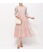 【ミッシュマッシュ/MISCH MASCH】の【2024春夏新作】ぼかしフラワーチュールワンピース/MM417416 ピンク|ID: prp329100004681960 ipo3291000000033814407