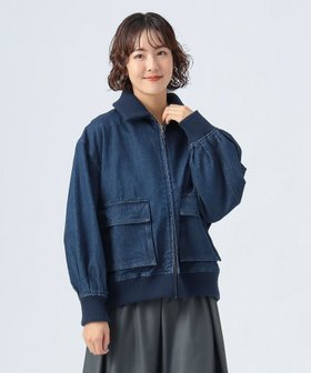 【ビームス ハート/BEAMS HEART】のダブル ポケット デニム ブルゾン 人気、トレンドファッション・服の通販 founy(ファニー) ファッション Fashion レディースファッション Fashion for Women アウター Coat / Outerwear Collection ブルゾンジャケット・スポーティアウター Blouson Jackets おすすめ Recommended / Our Picks スラックス Slacks, Dress Pants タイトスカート Pencil Skirt, Tight Skirt ダブル Double, Double-Breasted デニム Denim, Jeans Material トレンド Trend, Trending Now ブルゾン Blouson, Bomber Jacket ポケット Pocket, Pocket Detail リラックス Relax, Relaxed Fit |ID:prp329100004681962