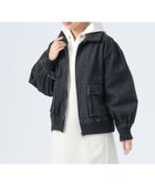 【ビームス ハート/BEAMS HEART】のダブル ポケット デニム ブルゾン 人気、トレンドファッション・服の通販 founy(ファニー) ファッション Fashion レディースファッション Fashion for Women アウター Coat / Outerwear Collection ブルゾンジャケット・スポーティアウター Blouson Jackets おすすめ Recommended / Our Picks スラックス Slacks, Dress Pants タイトスカート Pencil Skirt, Tight Skirt ダブル Double, Double-Breasted デニム Denim, Jeans Material トレンド Trend, Trending Now ブルゾン Blouson, Bomber Jacket ポケット Pocket, Pocket Detail リラックス Relax, Relaxed Fit thumbnail BLACK|ID: prp329100004681962 ipo3291000000033910493