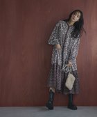 【コーエン/COEN】のMARKET (マーケット)サラサプリント前開きティアードワンピース MD.BROWN|ID: prp329100004681984 ipo3291000000033814507
