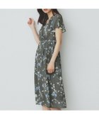 【インデックス/INDEX】のカシュクールフラワーワンピース【洗濯機洗い可】 チャコールグレー|ID: prp329100004681989 ipo3291000000033814534