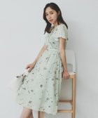 【インデックス/INDEX】のカシュクールフラワーワンピース【洗濯機洗い可】 ミントグリーン|ID: prp329100004681989 ipo3291000000033814535