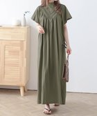 【ラジュール/Lajour】のバックリボン ハイネックワンピース カーキ|ID: prp329100004682019 ipo3291000000033814691
