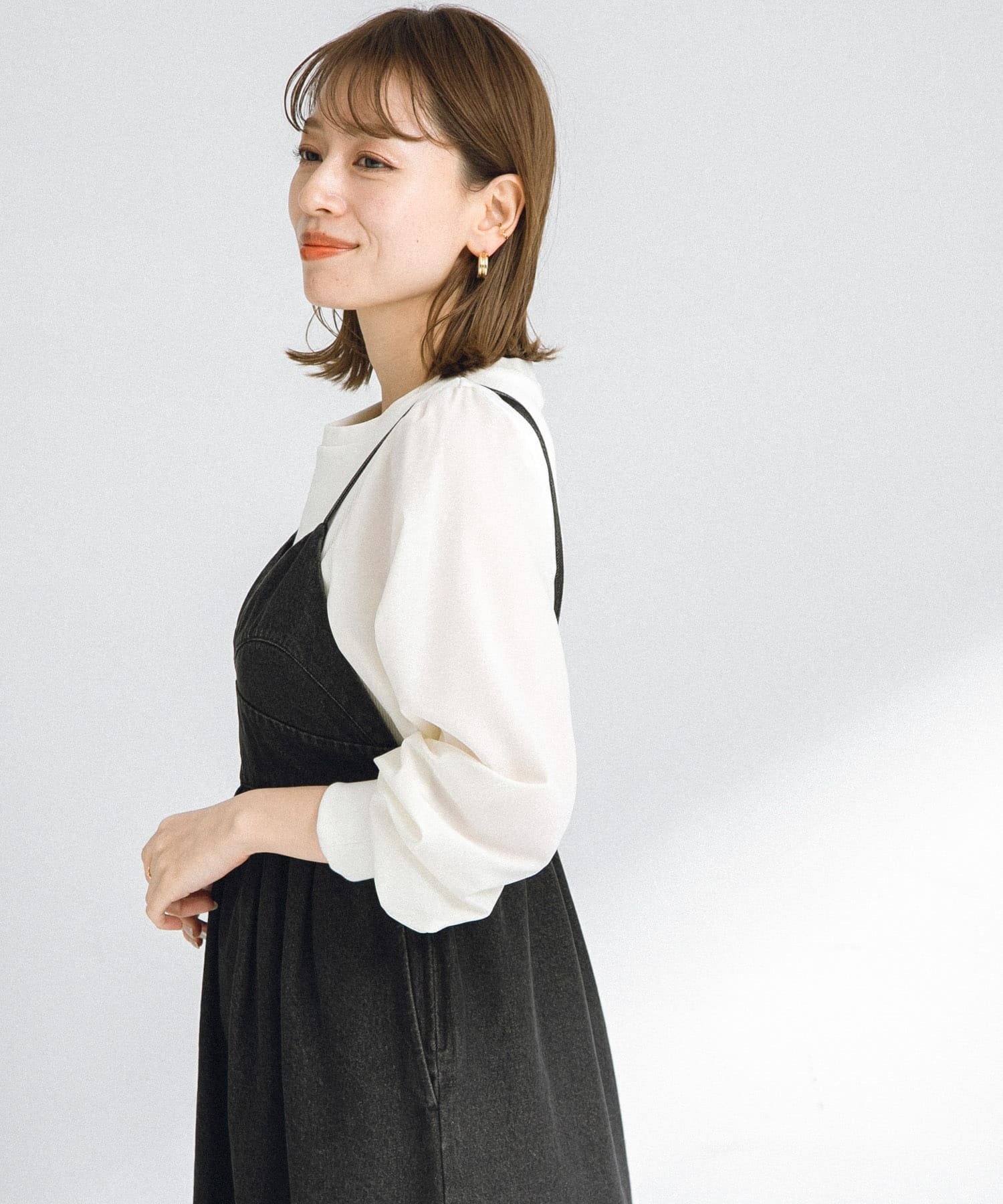 【サニーレーベル/Sonny Label / URBAN RESEARCH】の『WEB限定』パフスリーブコンビプルオーバー インテリア・キッズ・メンズ・レディースファッション・服の通販 founy(ファニー) 　ファッション　Fashion　レディースファッション　Fashion for Women　トップス・カットソー　Cut & Sew Tops　カジュアルプルオーバー・ニットトップス　Pullovers & Knit Tops / Casual Pullovers　2025年　2025　2025-2026秋冬・A/W　Autumn/Winter 2025–26 AW25–26　冬　Winter / This Winter　おすすめ　Recommended / Our Picks　カットソー　Cut and Sewn Top　ギャザー　Gathered, Ruffled　コンパクト　Compact, Small Size　ドッキング　Docking, Mixed Material　バランス　Balance, Style Balance　A/W・秋冬　Autumn/Winter　オフ|ID: prp329100004682024 ipo3291000000033877215