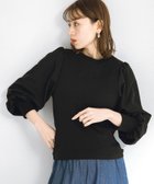 【サニーレーベル/Sonny Label / URBAN RESEARCH】の『WEB限定』パフスリーブコンビプルオーバー ブラック|ID: prp329100004682024 ipo3291000000033877218