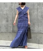 【チャオパニックティピー/CIAOPANIC TYPY】の【WEB限定】【india】シャーリング2WAYフリルワンピース ブルー|ID: prp329100004682034 ipo3291000000033814752