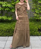 【チャオパニックティピー/CIAOPANIC TYPY】の【WEB限定】【india】シャーリング2WAYフリルワンピース ブラウン|ID: prp329100004682034 ipo3291000000033814755